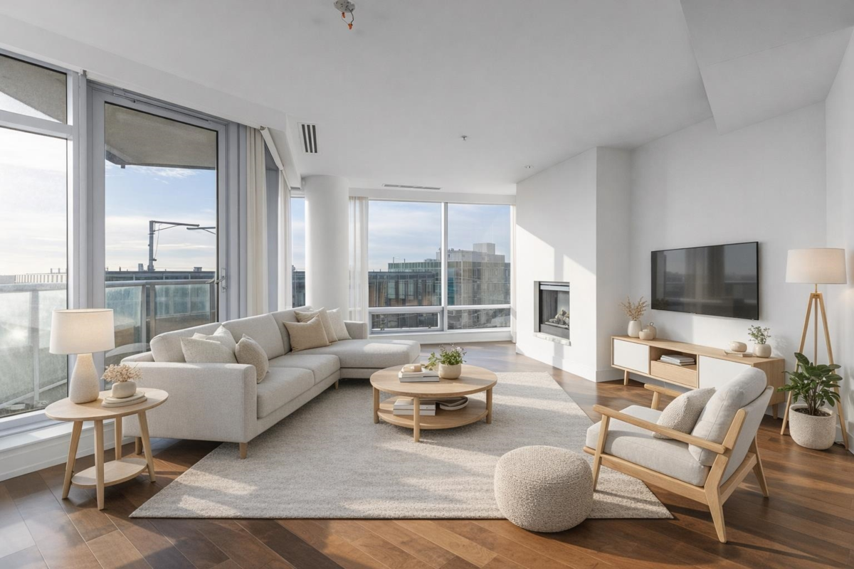 Family Room Photo of 3308 1111 Alberni Street, Vancouver, BC