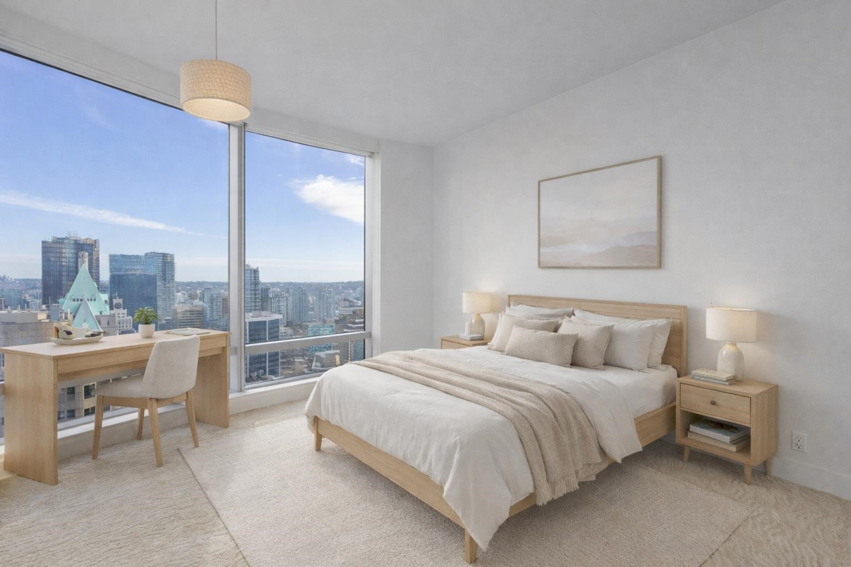 Primary Bedroom Photo of 3308 1111 Alberni Street, Vancouver, BC