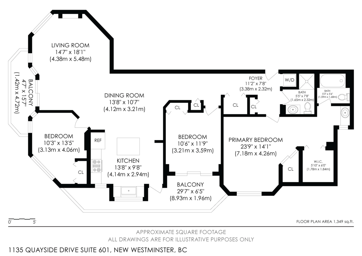 Office / Den Photo of 601 1135 Quayside Drive, New Westminster, BC