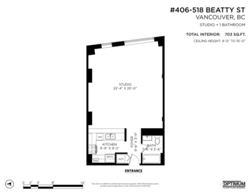 Backyard Photo of 406 518 Beatty Street, Vancouver, BC