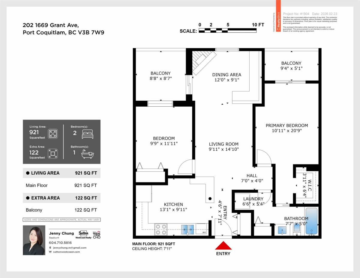 Swimming Pool Photo of 202 1669 Grant Avenue, Port Coquitlam, BC