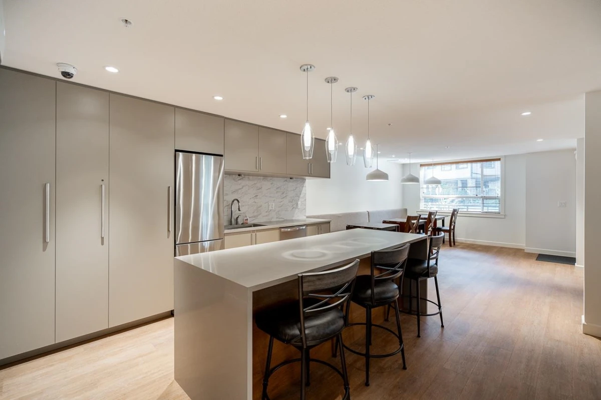 Aerial View of 210 14588 Mcdougall Drive, White Rock, BC