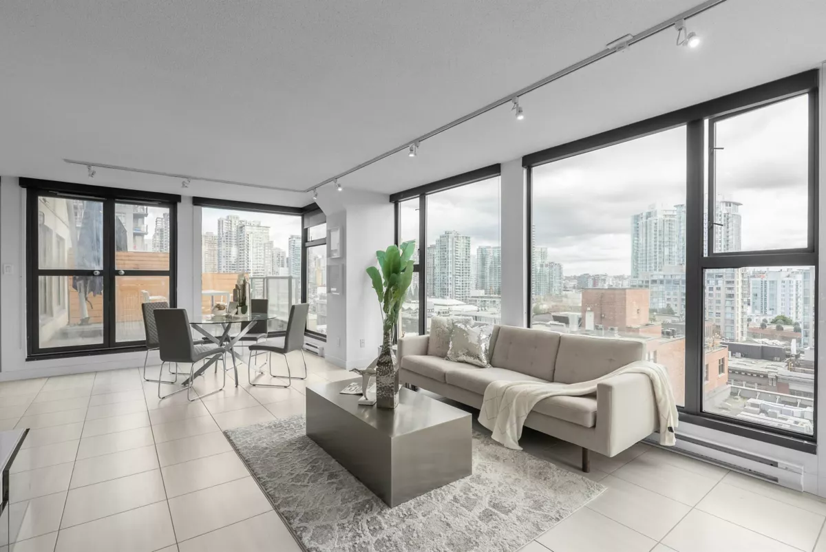 Living Room Photo of 1001 1155 Homer Street, Vancouver, BC