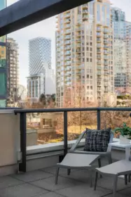 Outdoor Deck Photo of 203 1155 Homer Street, Vancouver, BC