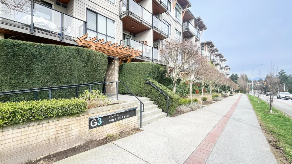 Exterior Rear Photo of 207 10455 154 Street, Surrey, BC