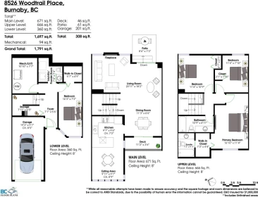 Basement Recreation Room Photo of 8526 Woodtrail Place, Burnaby, BC