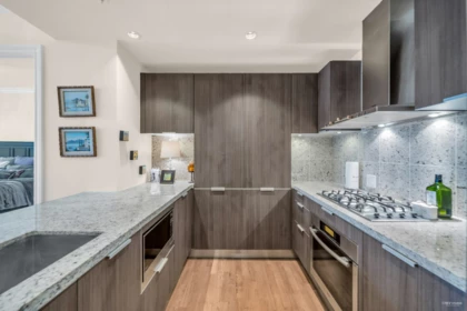 Kitchen Island Photo of 403 568 Waters Edge Crescent, West Vancouver, BC