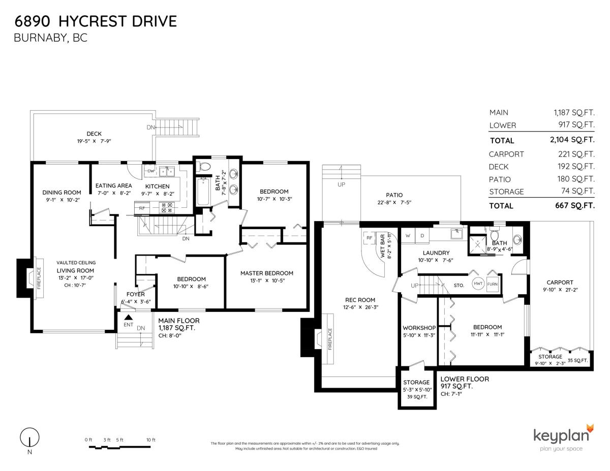 Living Room Photo of 6890 Hycrest Drive, Burnaby, BC