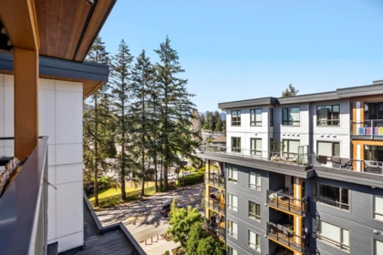 Aerial View of 613 721 Anskar Court, Coquitlam, BC