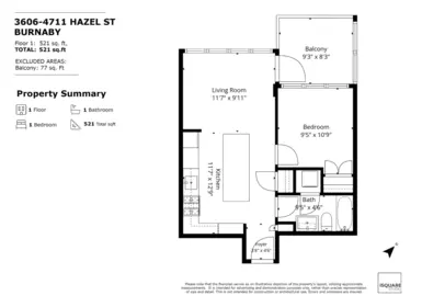 Street View Photo of 3606 4711 Hazel Street, Burnaby, BC
