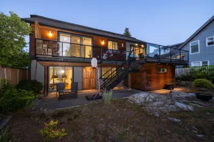Aerial View of 4786 Meadfeild Court, West Vancouver, BC