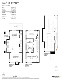 1 6671 121 Street, Surrey, BC, Surrey — Townhouse for sale