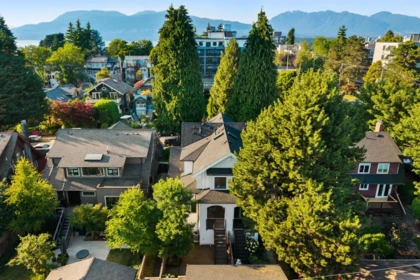 Aerial View of 2518 W 3rd Avenue, Vancouver, BC