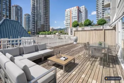 Aerial View of 206 1180 Pinetree Way, Coquitlam, BC