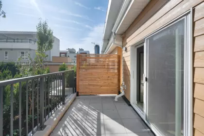 Outdoor Patio Photo of 102 639 Aspen Street, Coquitlam, BC
