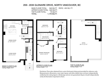 Exterior Rear Photo of 259 2035 Glenaire Drive, North Vancouver, BC