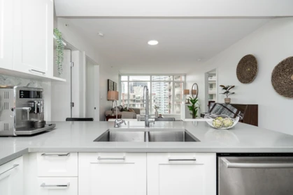 Kitchen Island Photo of 1409 520 Como Lake Avenue, Coquitlam, BC