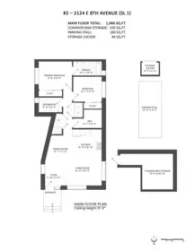 Outdoor Patio Photo of 2 2124 E 8 Avenue, Vancouver, BC