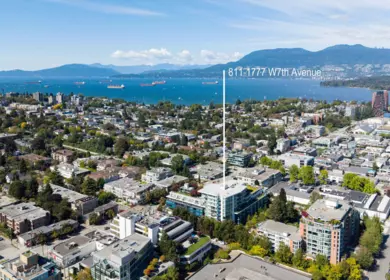 Exterior Rear Photo of 811 1777 W 7th Avenue, Vancouver, BC