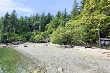 Aerial View of SITE 8 SC 122 Bowyer Island Estates, West Vancouver, BC