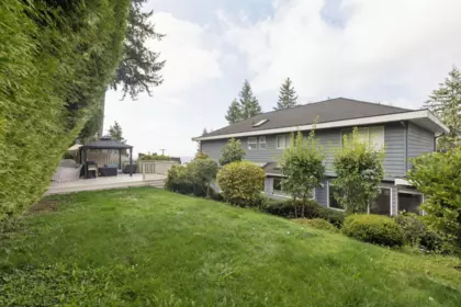 Aerial View of 456 Montroyal Boulevard, North Vancouver, BC