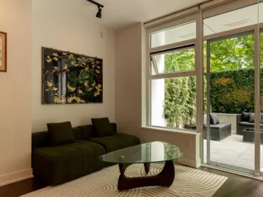 Living Room Photo of 2 1777 W 7th Avenue, Vancouver, BC