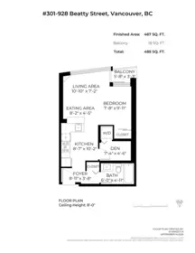Loft / Bonus Room Photo of 301 928 Beatty Street, Vancouver, BC