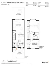 Aerial View of 4248 Garden Grove Drive, Burnaby, BC