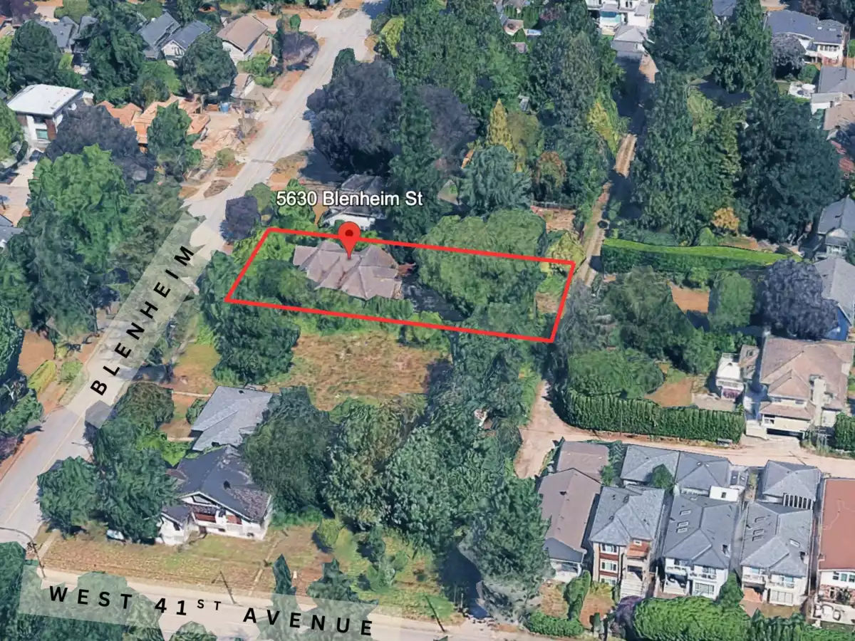 Exterior Rear Photo of 5630 Blenheim Street, Vancouver, BC