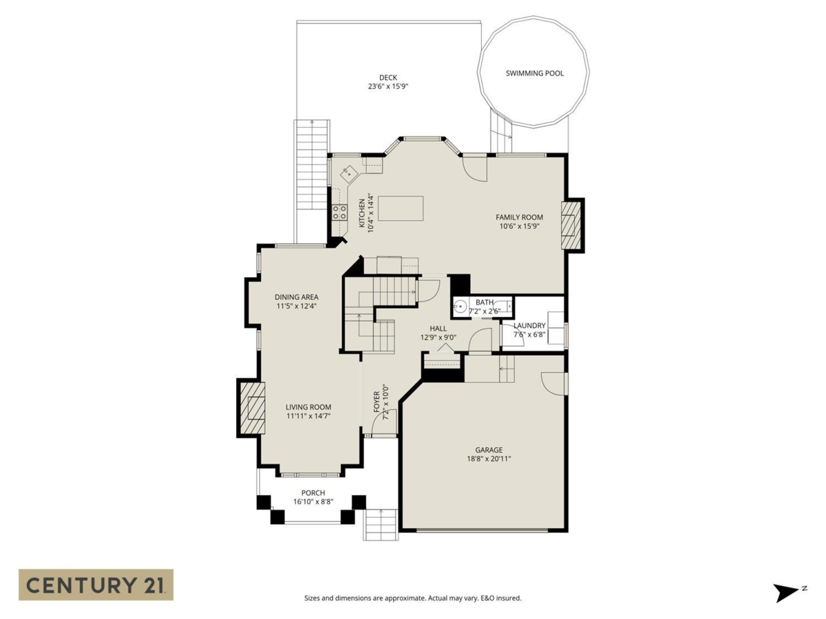 Aerial View of 7241 197 Street, Langley, BC