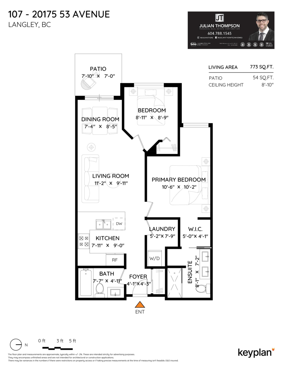 Outdoor Kitchen Photo of 107 20175 53 Avenue, Langley, BC