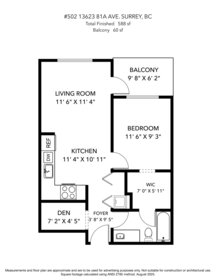 Loft / Bonus Room Photo of 502 13623 81a Avenue, Surrey, BC
