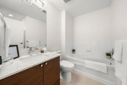 Powder Room Photo of 407 201 Morrissey Road, Port Moody, BC