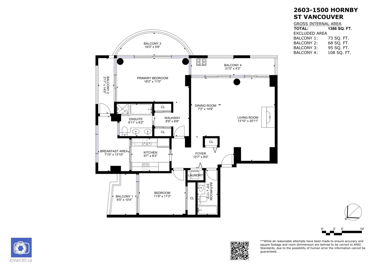 Hallway Photo of 2603 1500 Hornby Street, Vancouver, BC