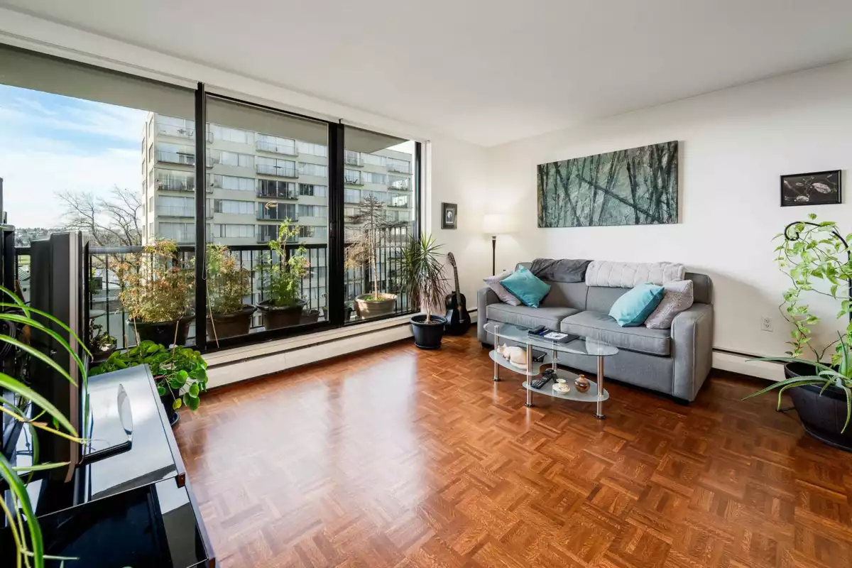 Living Room Photo of 308 1330 Harwood Street, Vancouver, BC