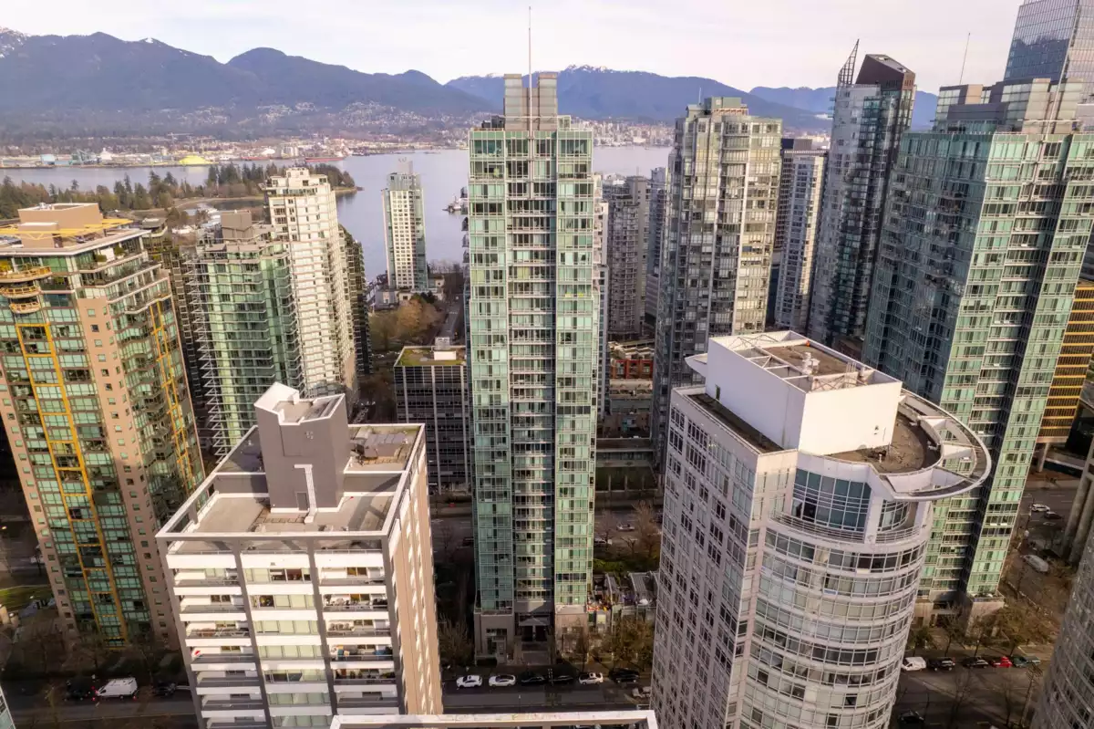 Living Room Photo of 2106 1288 W Georgia Street, Vancouver, BC