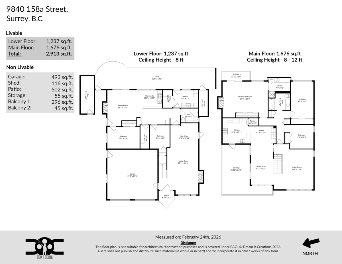 Exterior Rear Photo of 9840 158a Street, Surrey, BC