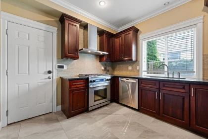Aerial View of 9200 Saunders Road, Richmond, BC
