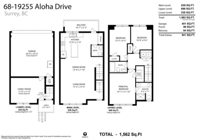 Hallway Photo of 68 19255 Aloha Drive, Surrey, BC