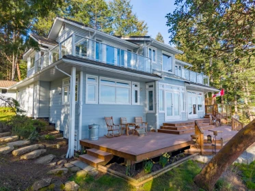Aerial View of 1452 W Sticks Allison Road, Galiano Island, BC