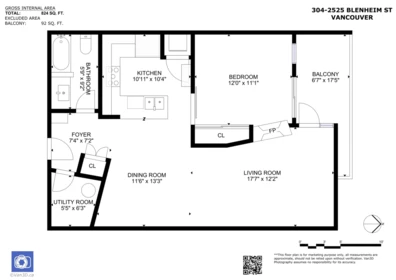 Laundry Room Photo of 304 2525 Blenheim Street, Vancouver, BC