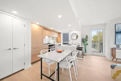 Kitchen Island Photo of 106 5212 Cambie Street, Vancouver, BC