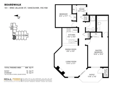 Office / Den Photo of 101 8460 Jellicoe Street, Vancouver, BC