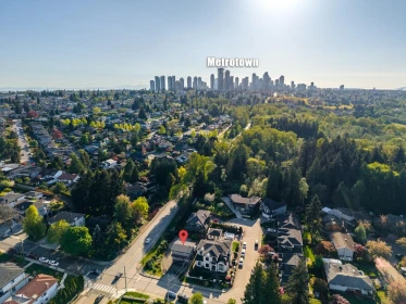 Aerial View of 5987 Brantford Avenue, Burnaby, BC
