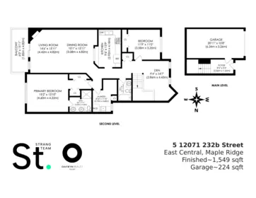 Aerial View of 5 12071 232b Street, Maple Ridge, BC