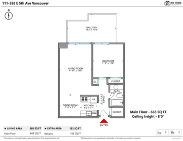 Backyard Photo of 111 588 E 5 Street, Vancouver, BC