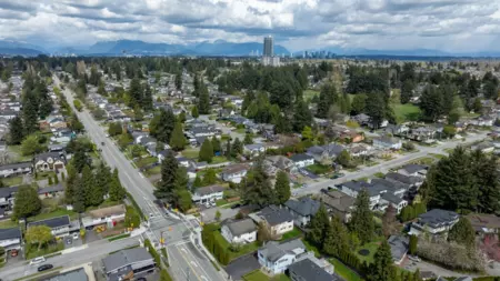 Aerial View of 11641 75a Avenue, Delta, BC