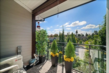 Outdoor Deck Photo of 409 23215 Billy Brown Road, Langley, BC
