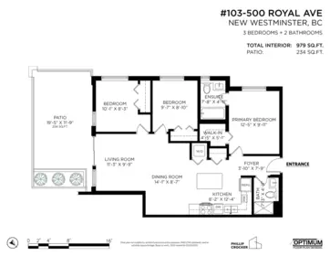 Hallway Photo of 103 500 Royal Avenue, New Westminster, BC