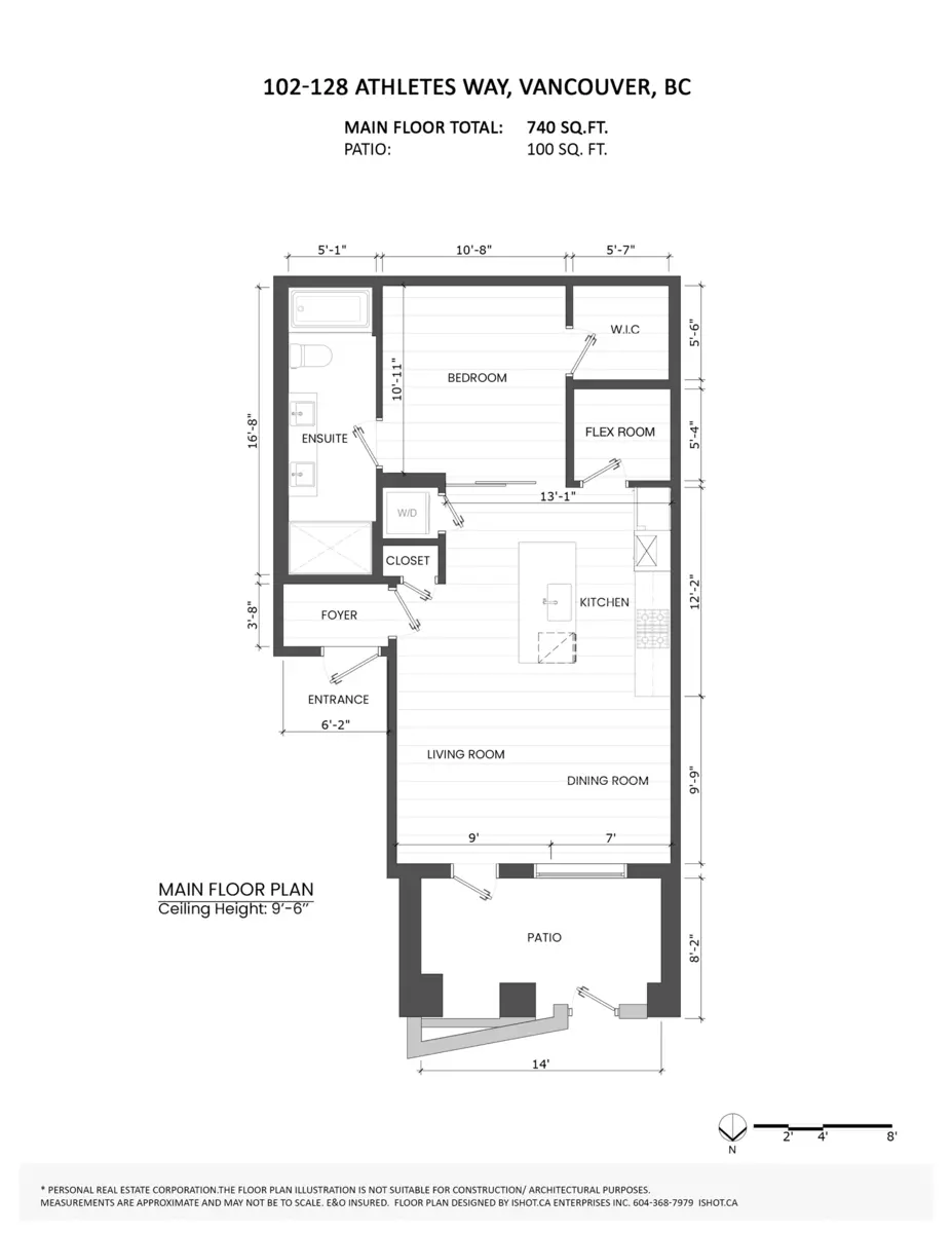 Family Room Photo of 102 128 Athletes Way, Vancouver, BC